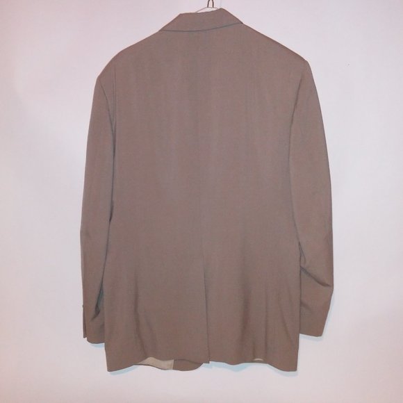 Vintage Dayton Hudson Suit Mens 2 Piece‎ Beige Solid 2 Button Front Long Sleeve - Picture 12 of 16